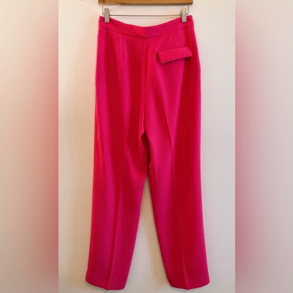 🏷️Zara Fuschia Pink Wide Leg Trouser Pants High Rise Office Siren menswear - Picture 5 of 11